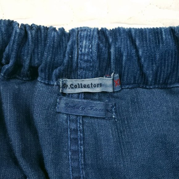 Dr. Collectors Teddy Forever Corduroy Raw Hem Pants Baggy Womens Size XL Blue - Picture 9 of 12